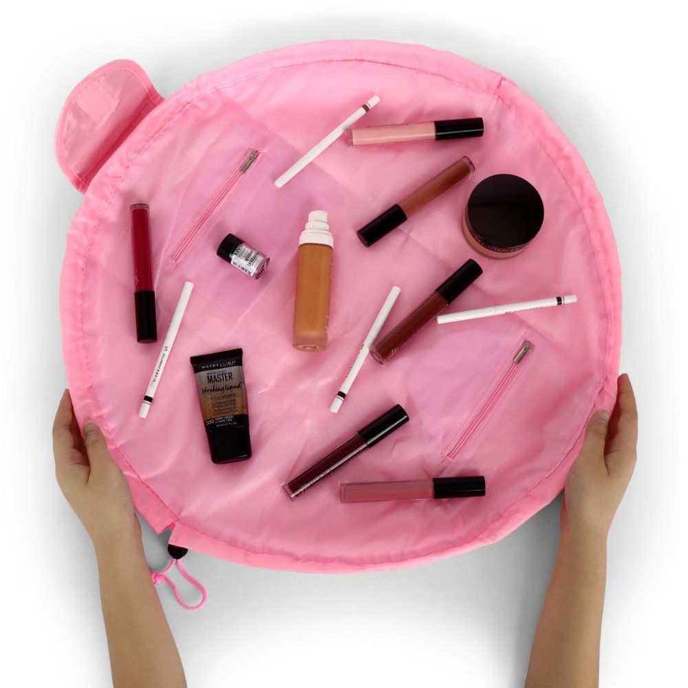 Black Drawstring Makeup Bag Drawstring Cosmetic &… - image 3